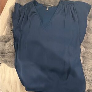 White House Black Market Navy Blouse